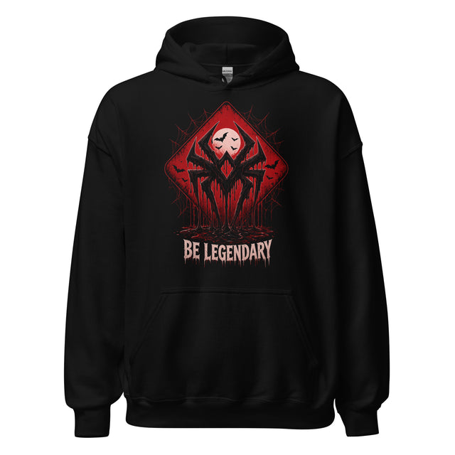 Melting Spider Halloween Hoodie, black